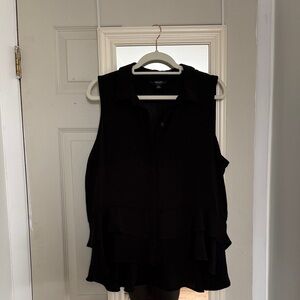Black Simply Vera Sleeveless Women's Top